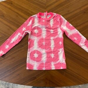 Crew Cuts Pink Tie-Dye Long Sleeve Rashguard
